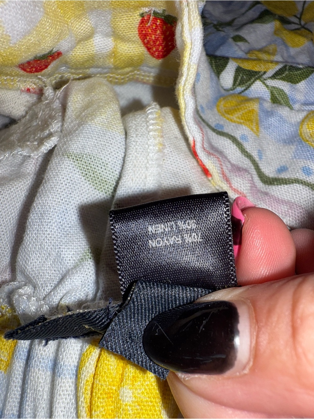 Tuiléa Strawberry Lemon Print Linen Blend Wide‎ Leg Pants Cottagecore 
Medium - Picture 12 of 12